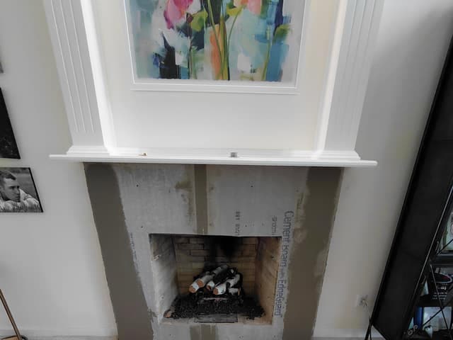 Tile Fireplace project by Dorsett Does It — photo 1